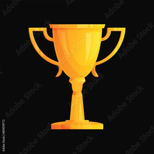 Obraz Gold trophy cup, Realistic Golden Trophy,