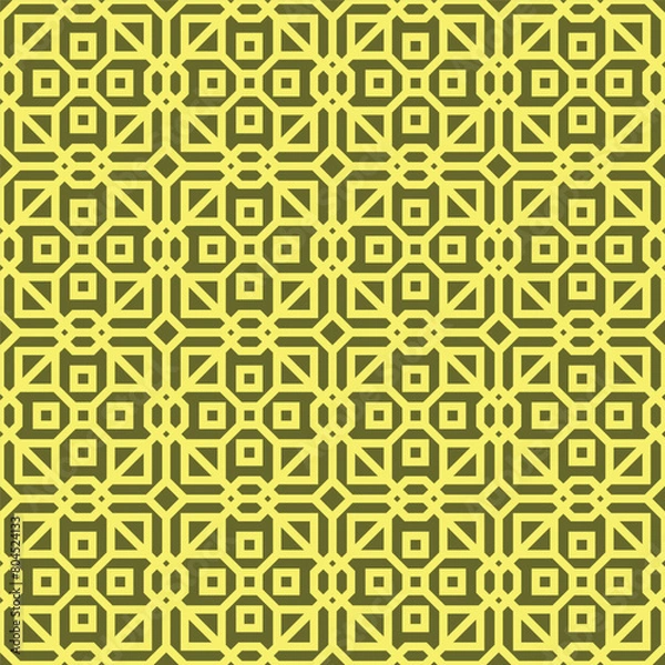 Fototapeta Vector geometric ornament in ethnic style. Abstract seamless pattern with EPS 10.Simple modern background texture. Repeat geo design
