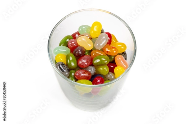 Fototapeta A glass full of candy beans