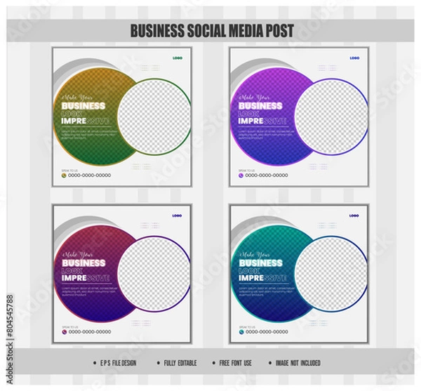Fototapeta I will design creative ad images for Facebook and Instagram ads or post