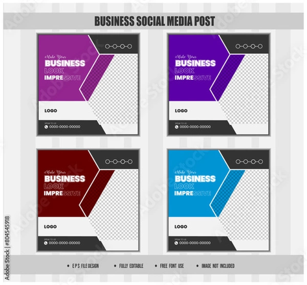 Fototapeta I will design creative ad images for Facebook and Instagram ads or post