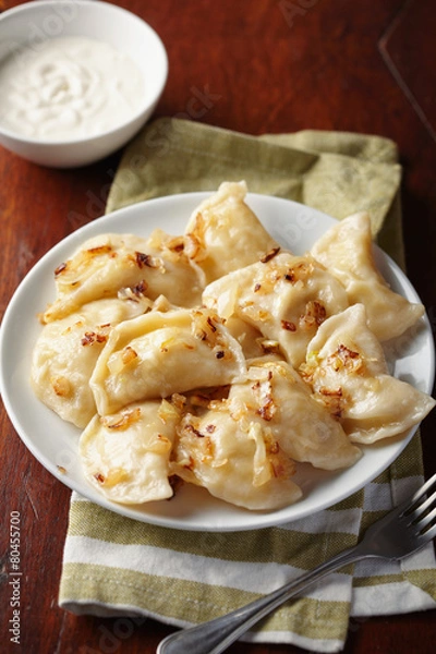 Obraz potato and onion pierogi
