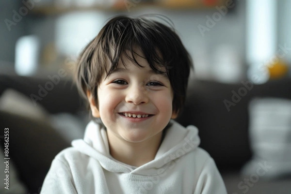 Fototapeta Cute little boy in sweater