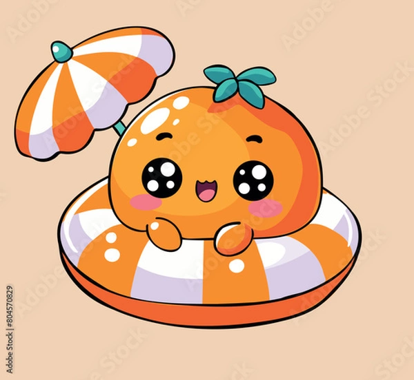 Obraz Cute orange summer art