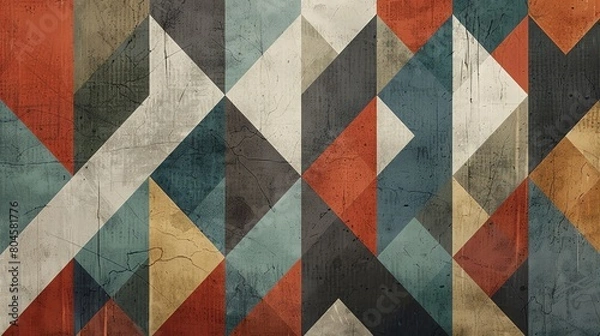 Fototapeta Exotic geometric shapes abstract background for design