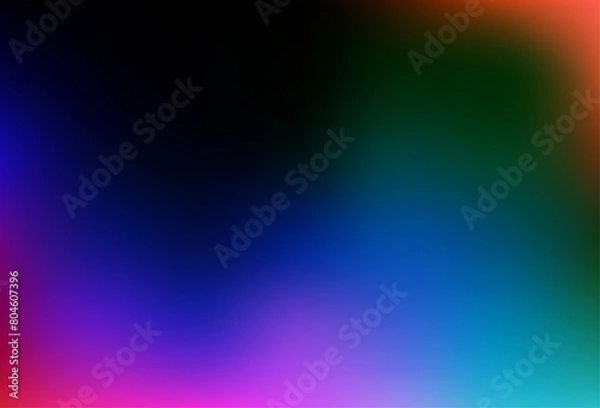 Obraz Dark Multicolor, Rainbow vector abstract blurred template.