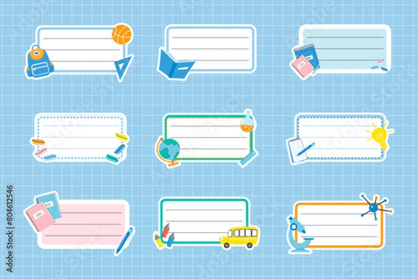 Obraz School stickers