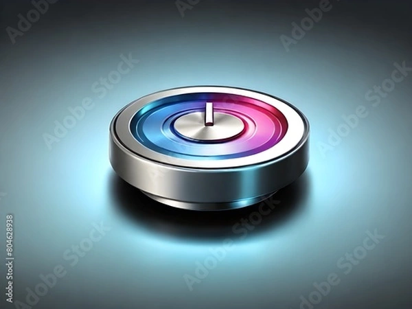 Fototapeta Close-Up of Power Button