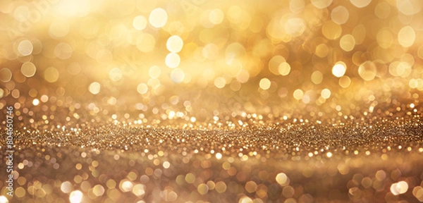 Fototapeta Antique Gold Glitter on a Soft Focus Abstract Background, Classic and Elegant for Timeless Decor