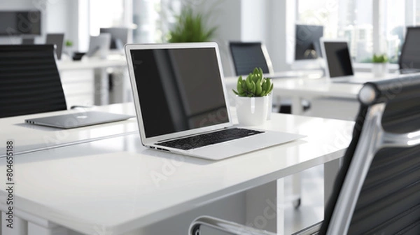 Fototapeta Modern sophisticated office desk