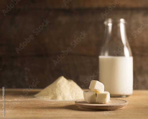 Obraz latte burro e farina integrale ingredienti