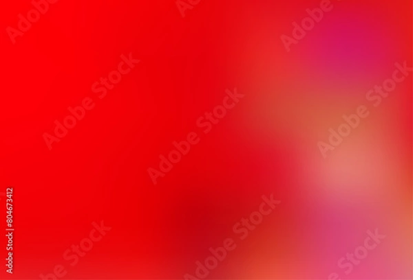 Obraz Light Red vector blurred shine abstract template.