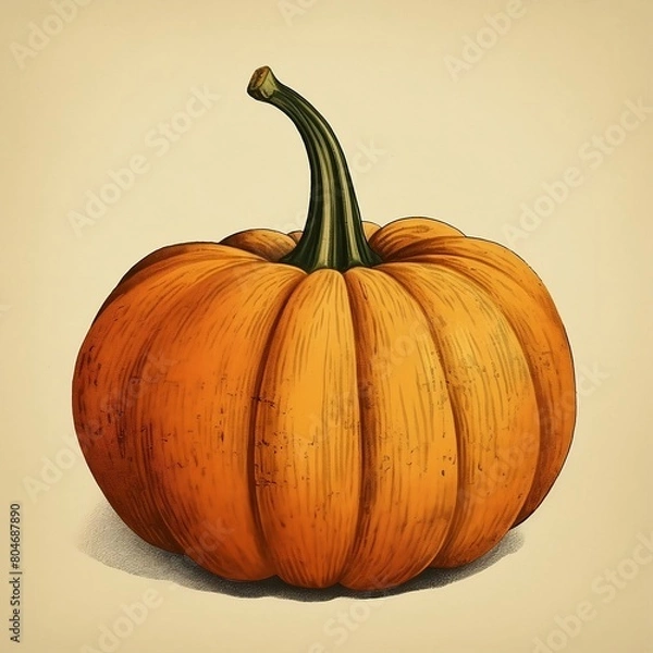 Obraz Vintage pumpkin. Generated AI.