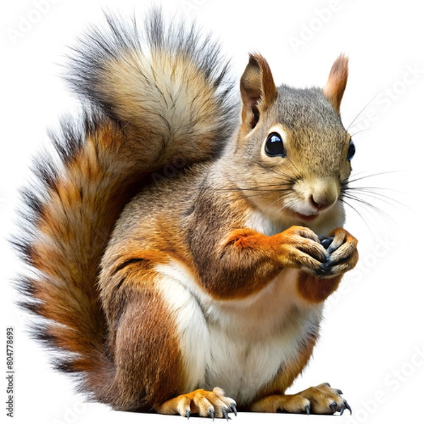 Fototapeta Squirrel isolated on transparent background