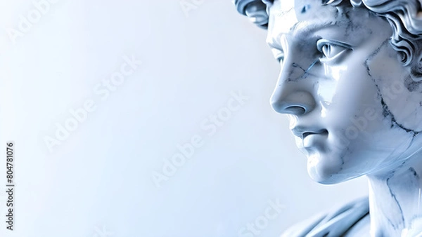 Fototapeta Statues with Greek sculpture, perfect composition, beautiful and intricate details, fine art photography, and realistic concept art personalities.