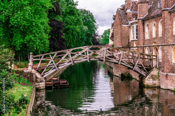 Obraz Mathematical bridge, Cambridge, UK