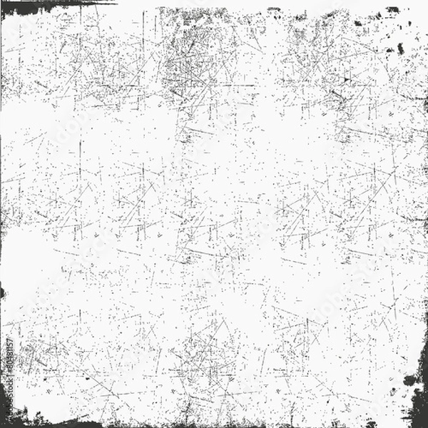 Obraz Distress Overlay Texture For Your Design. Black and white grunge