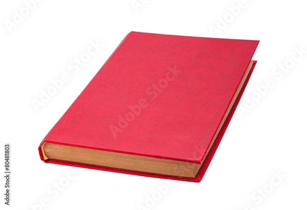 Obraz Closed red book isolated