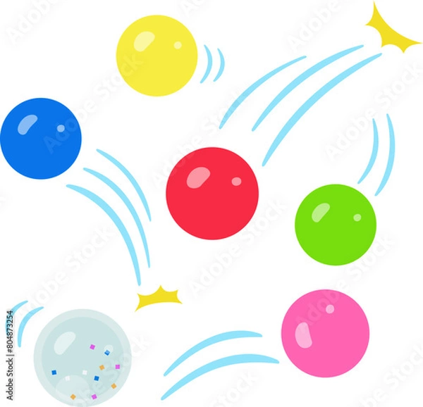 Fototapeta 跳ねるスーパーボール