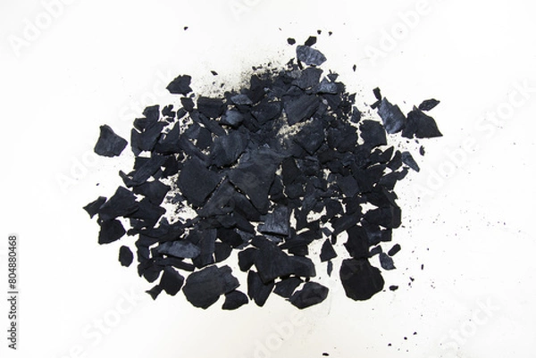 Obraz coal isolated on white background