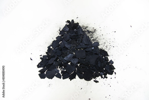 Obraz coal isolated on white background