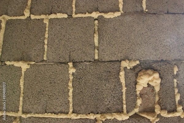 Obraz abstract brick background, cinder block