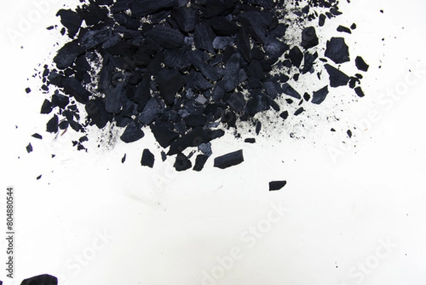Obraz coal isolated on white background