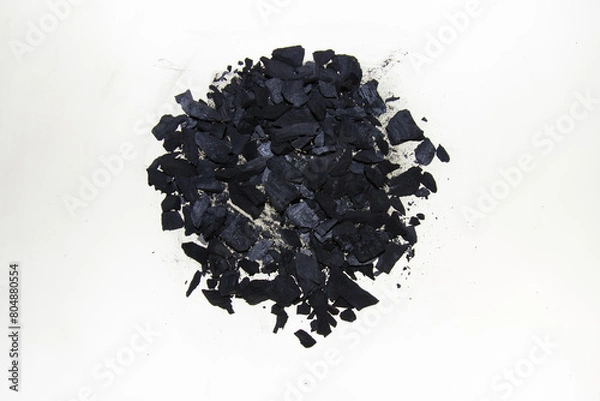 Obraz coal isolated on white background