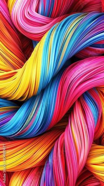 Obraz Seamless dynamic with vibrant colors in a abstract pattern