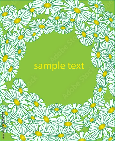Fototapeta The flower sample. Vector illustration