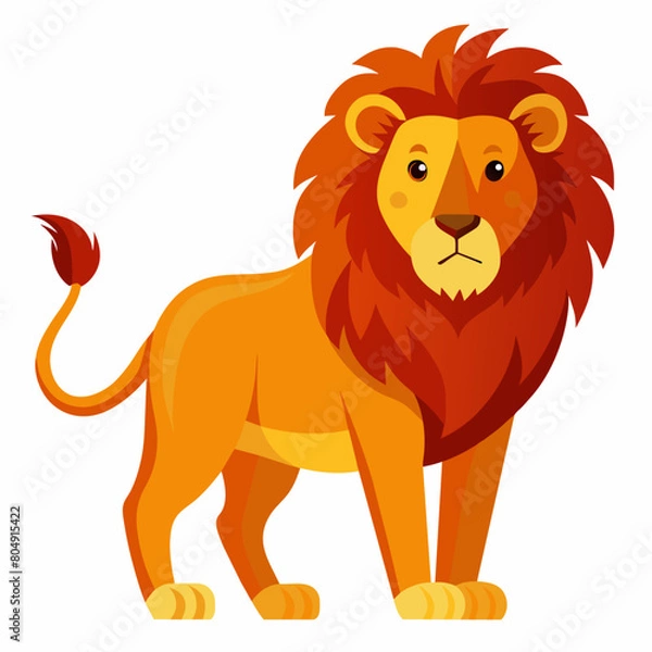 Obraz Lion Vector art illustration  (17)