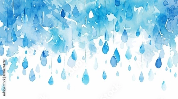 Obraz 降っていいる雨の雫テクスチャー7