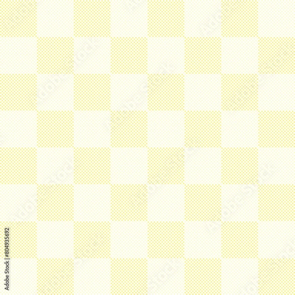 Fototapeta Yellow Pastel Color checkered pattern