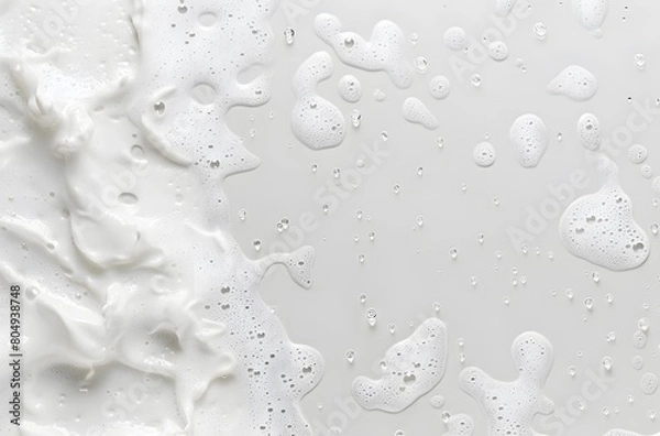 Fototapeta white foam on a white background