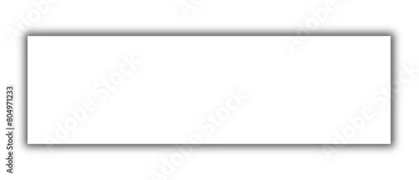 Fototapeta Transparent Realistic Paper Shadow. Can be used as a Border or Frame.