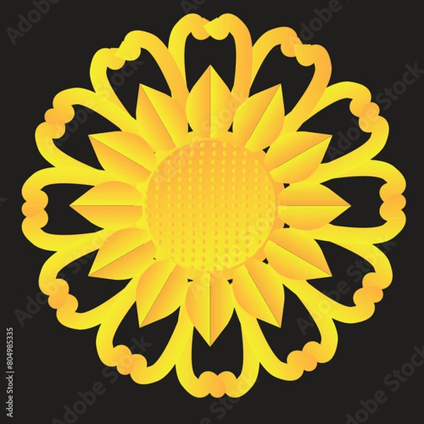 Fototapeta This is simple and vector floral background and it is editable.