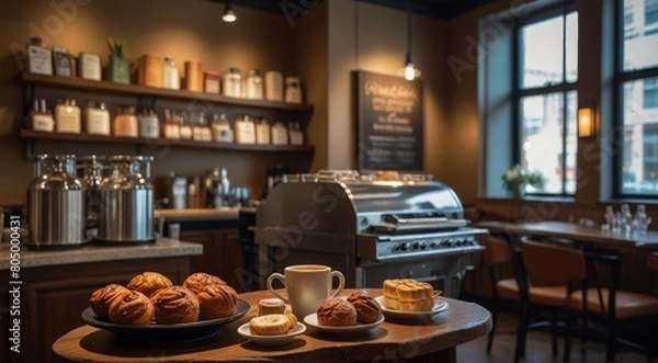 Fototapeta counter in a restaurant