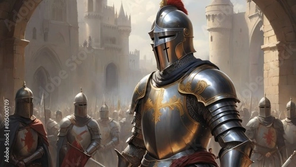 Obraz knight in armor