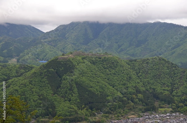 Fototapeta 竹田城跡：日本のマチュピチュを彷彿とさせる古城の美