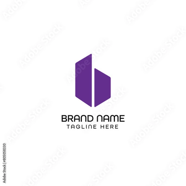 Fototapeta b creative logo design