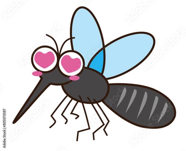 Fototapeta 目がハートの蚊