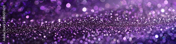 Fototapeta Deep Purple Glitter, Mysterious and Royal Background for Luxury and High-End Designs