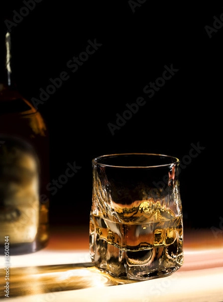 Obraz whiskey bicchiere atmosfera ambra