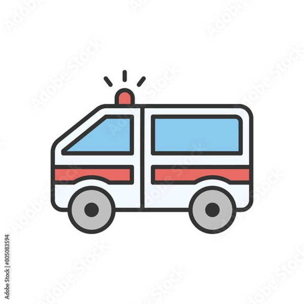 Fototapeta Ambulance vector icon