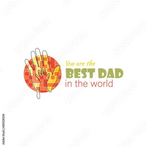 Obraz father vector art tshirt design