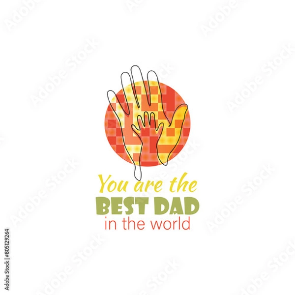 Obraz father vector art tshirt design