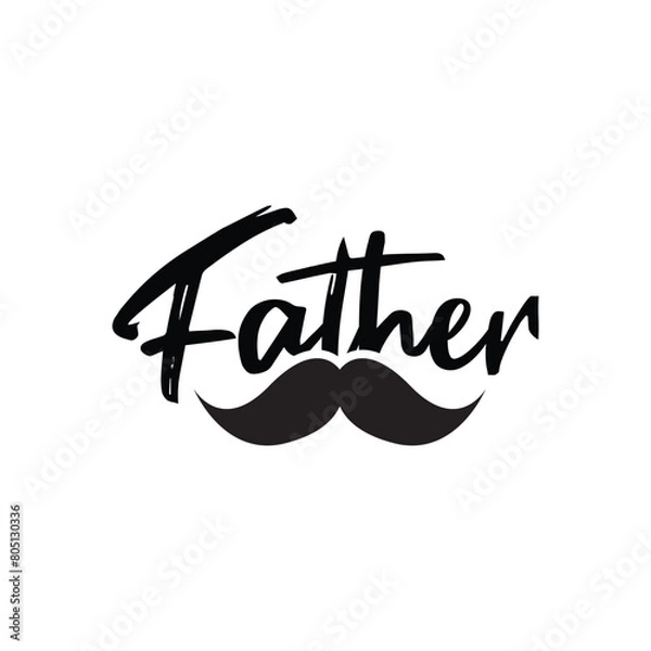 Obraz father vector art tshirt design