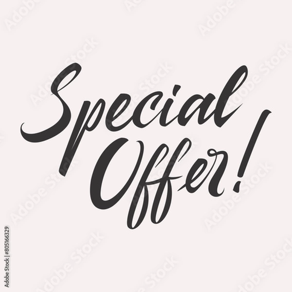 Fototapeta Special Offer discount Lettering card