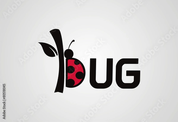 Obraz Bug logo vector