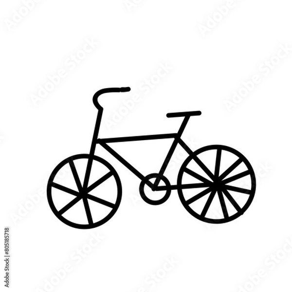 Fototapeta bicycle icon vector 